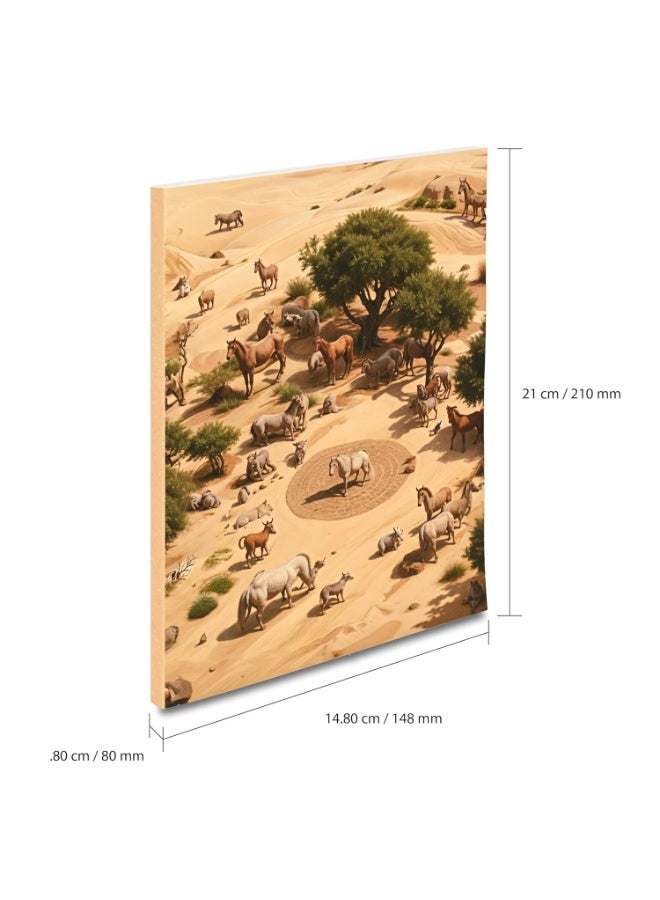 FIS® Soft Cover Notebook, A5 Size(148x210mm), 96 Sheets, Single Line Ruling, White Paper, Packet of 5 Pieces, Safari Animals Cover Design 2-FSNBSCA596D2 - Image 3